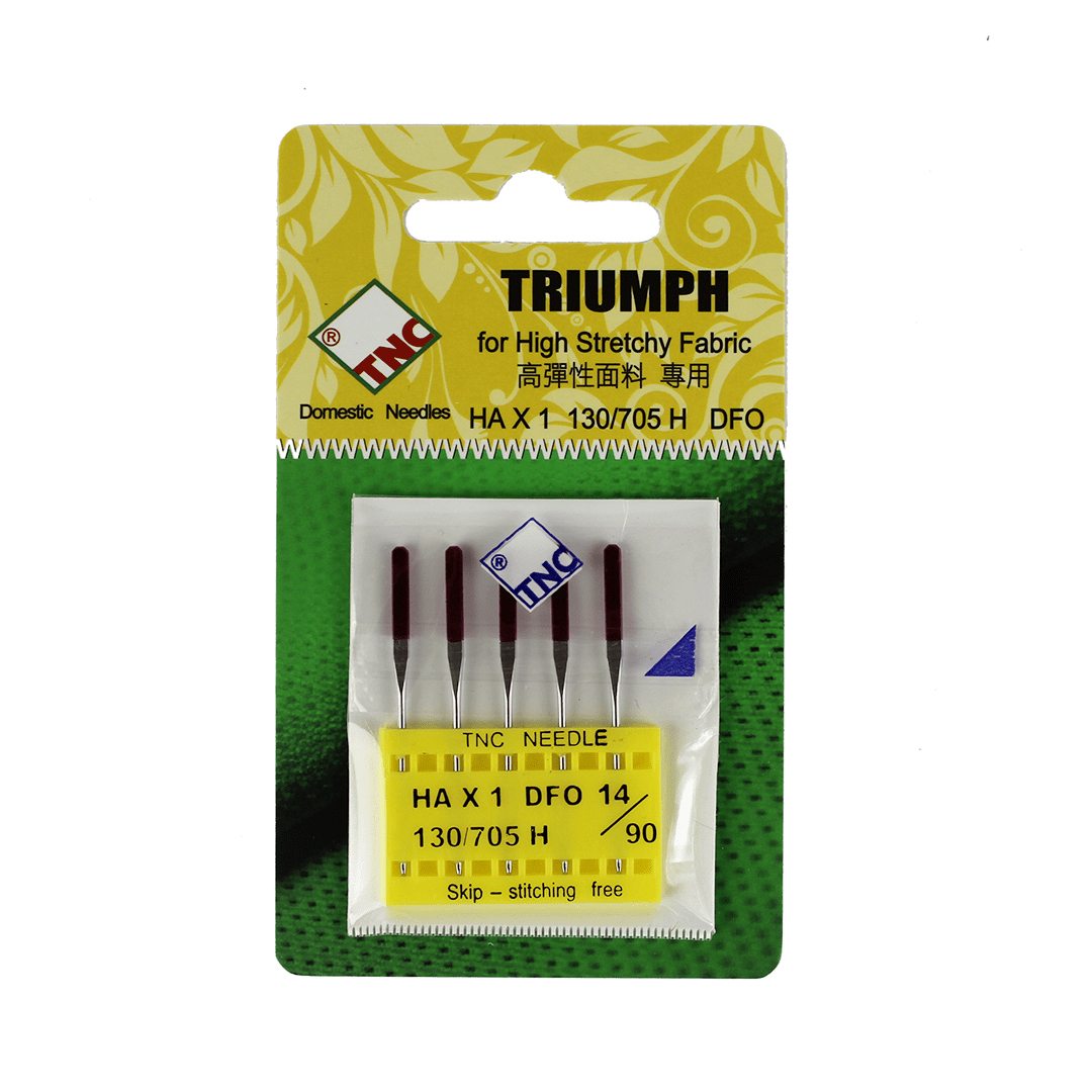 Janome 5 Pk Embroidery Sewing Machine Needles Red Tip Size 14 (90/14)