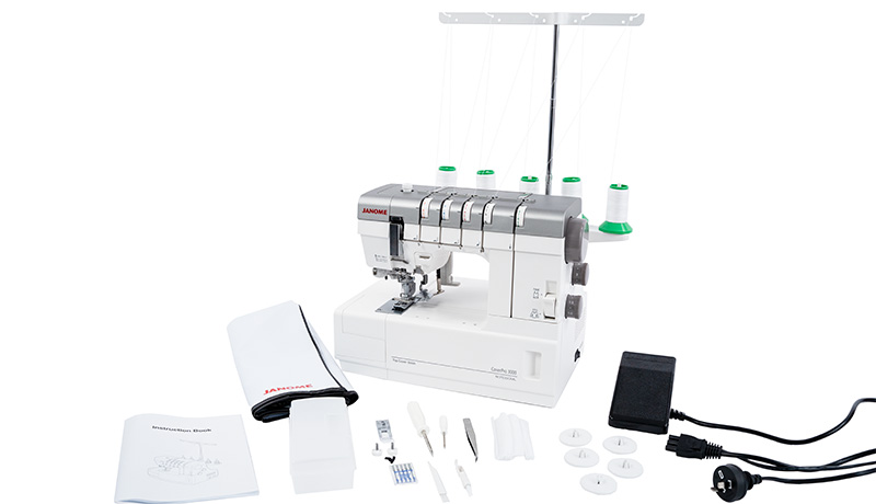 Janome CoverPro 3000 Professional What's in the box