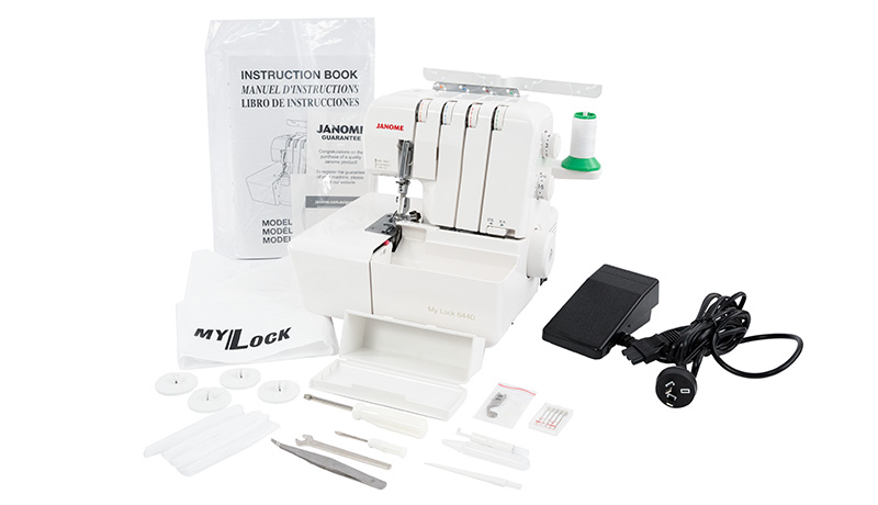 Janome MyLock 644D What's in the box