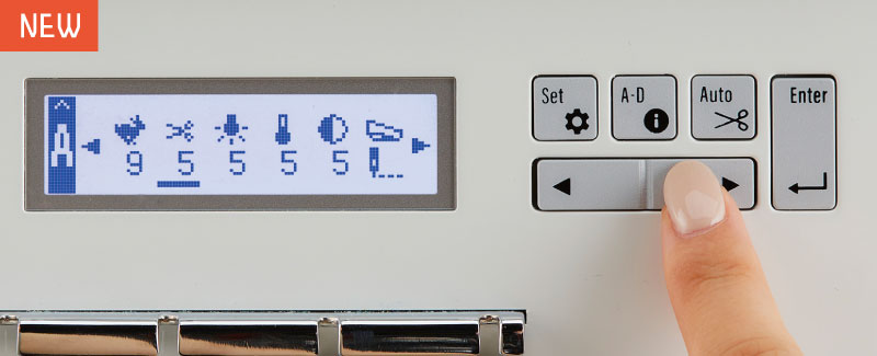 Juki MO-3000QVP Akane Easy to Change the Settings