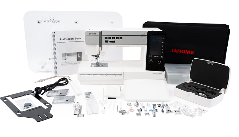 Janome Memory Craft 9480QCP What's in the box