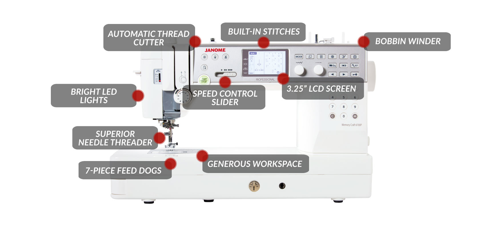 Echidna Sewing Janome Memory Craft 6700P