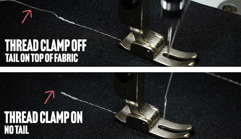 VMA V-9000S Thread Clamping