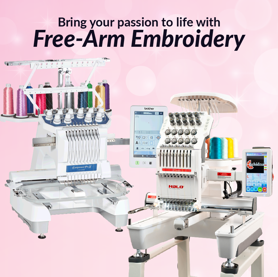 Free-arm embroidery