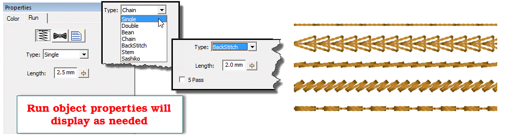 Stitch Artist Level 1 Run Stitch Styles