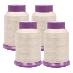 Set of 4 x Off-White Softlight CoreSpun Poly/Cotton Sewing Thread