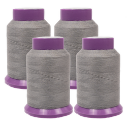 Set of 4 x Grey Softlight CoreSpun Poly/Cotton Sewing Thread