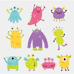 Monsters Are Cute SVG Designs by Echidna