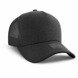 Black Cotton/Mesh Cap