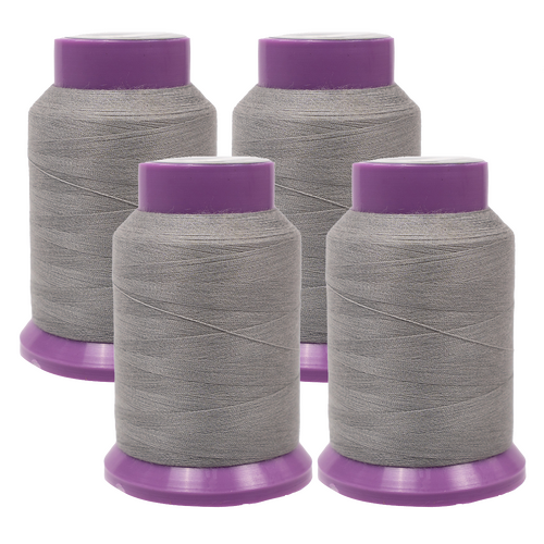 Set of 4 x Grey Softlight CoreSpun Poly/Cotton Sewing Thread