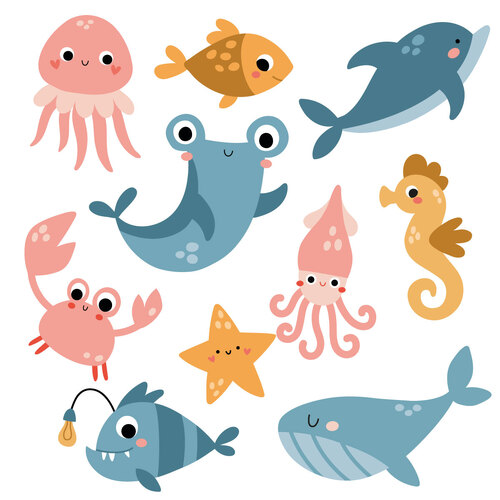 My Underwater Friends 1 SVG Designs by Echidna