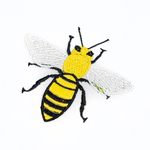 Bee Embroidery Patch & Design Download