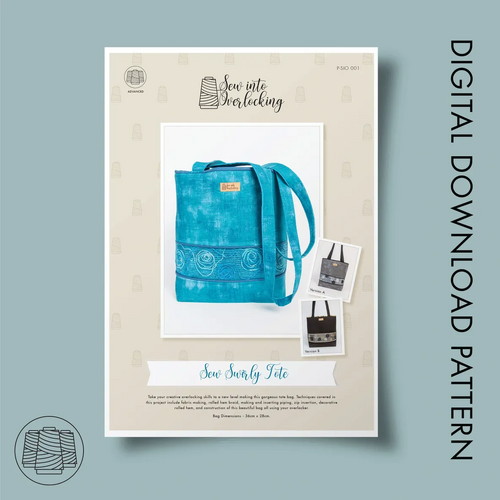 Sew Twirly Tote Overlocker Digital Pattern