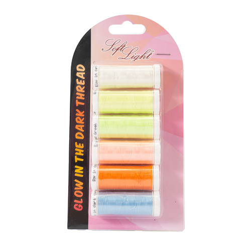 Softlight Glow in the Dark Thread - Pack of 6 spools