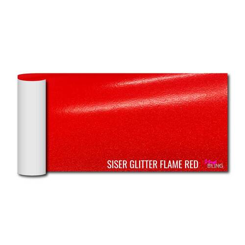 Glitter Flame Red 30x60cm Siser EasyPSV Adhesive Vinyl